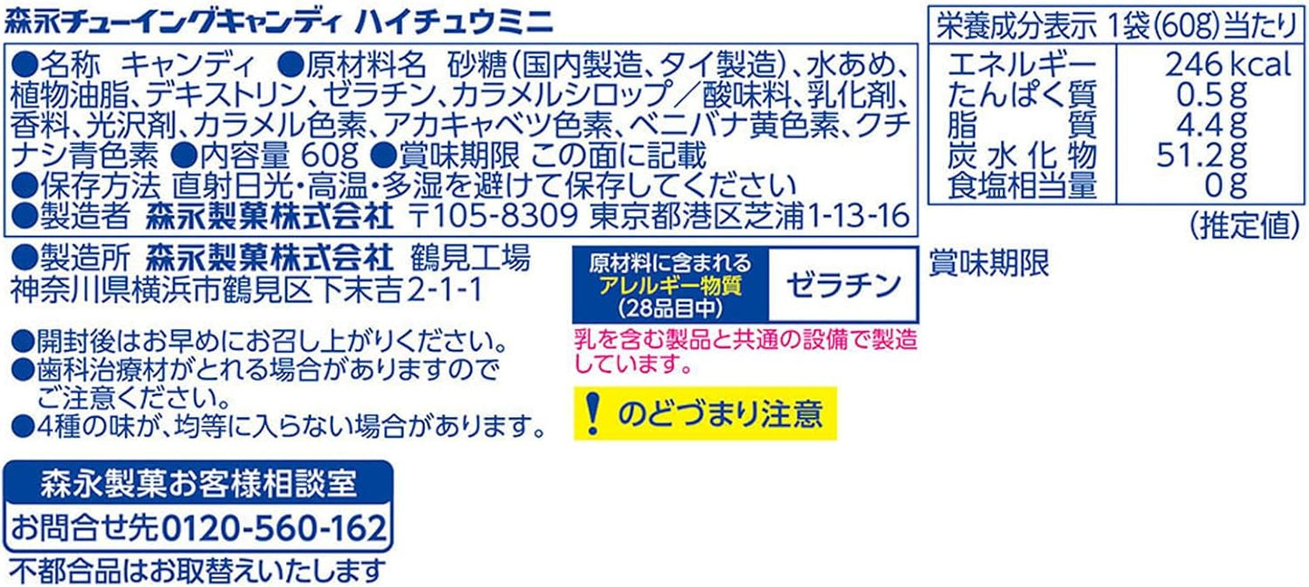 Morinaga Seika Haichu Mini Pouch, 2.1 oz (60 g) x 8 Bags (2)