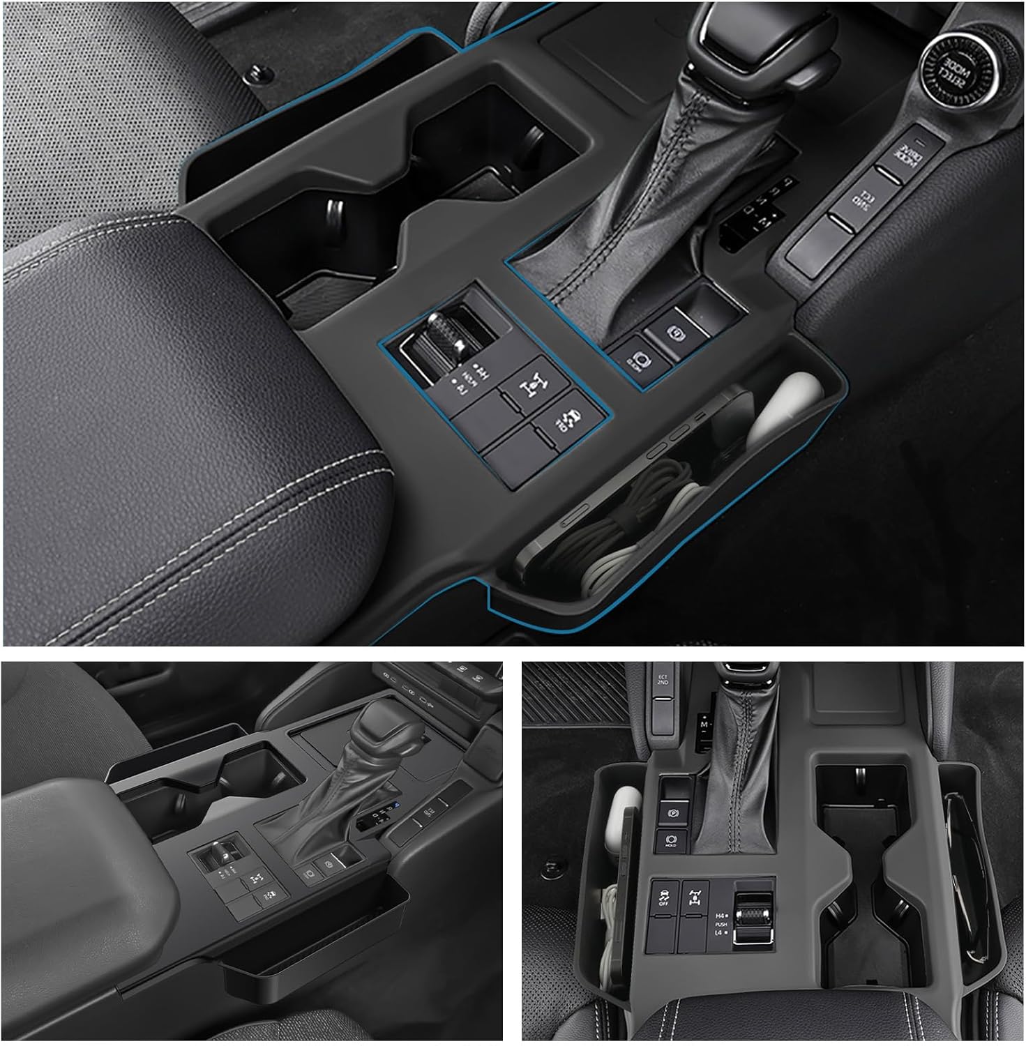 ruiya 2024 New Toyota Rankle 250 Center Console Box Console Box Console Tray Console Box Land Cruiser 250 Accessories Rankle 250 Accessories Storage Parts Car Storage Interior Tray Accessory Storage