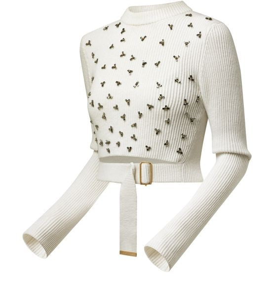 LOUIS VUITTON Cut Out Ribbed Ls Top - Image 2