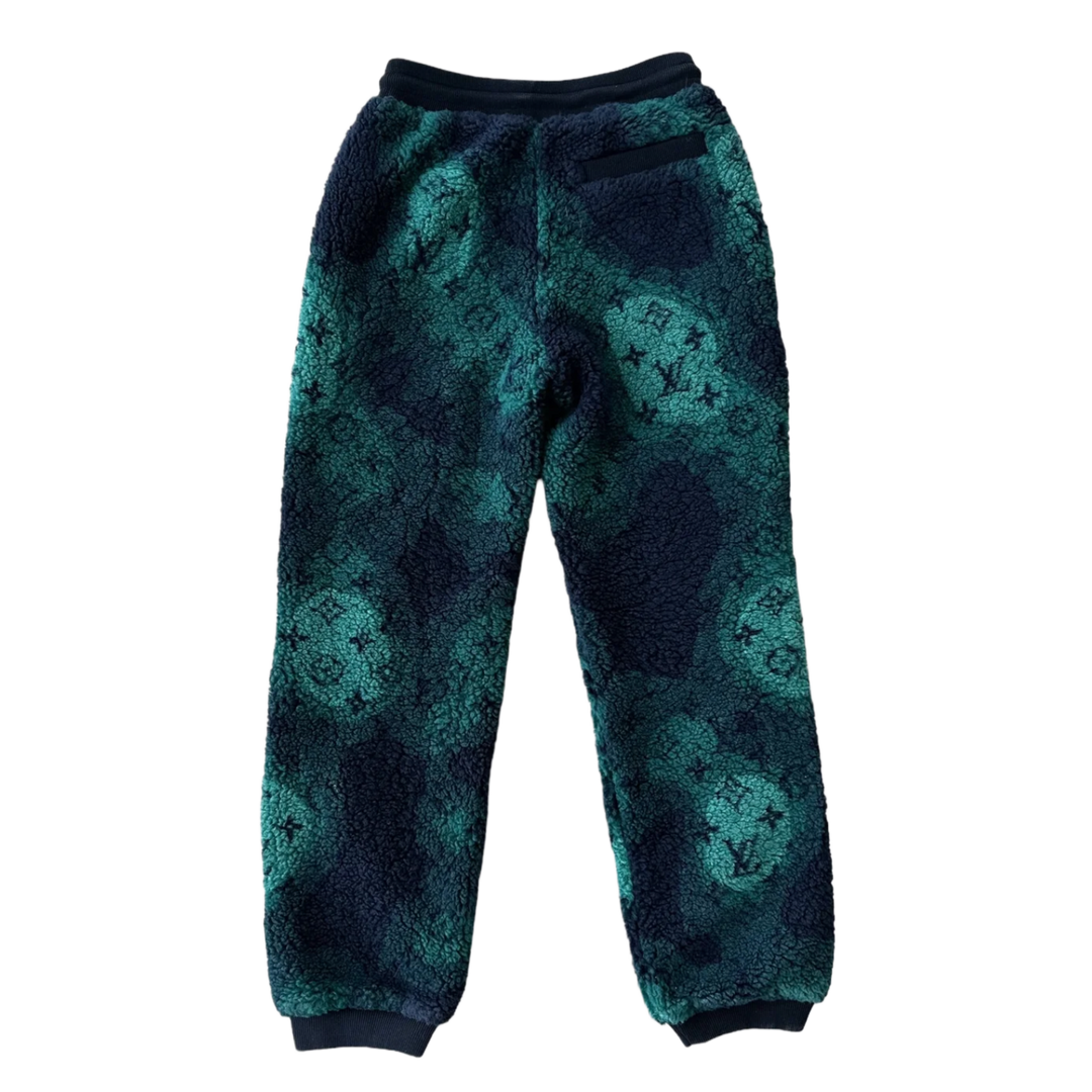 LOUIS VUITTON 'GREEN CAMO' FLEECE JOGPANTS