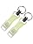 Mono House Safety Whistle Key Ring [Glow in the Dark and Cap Included] Made in Japan (1 Set of 1, 2 x 2, 5 Set of 5)