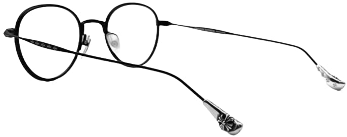 CHROME HEARTS 'BLACK/SILVER' BONE PRONE IV SUNGLASSES