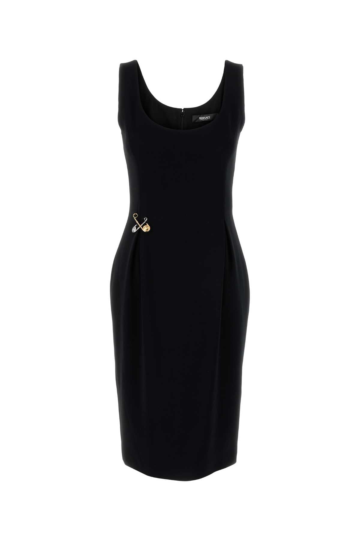 Versace ヴェルサーチブラックストレッチケディドレス - Image 2