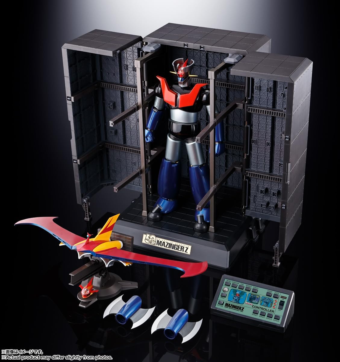BANDAI SPIRITS DX Soul of Chogokin Mazinger Z 50th Anniversary Version, Approx. 11.8 inches (300 mm), Die Cast & ABS & PVC Pre-painted Action Figure