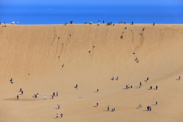 【2027年カレンダー】【日本の風景ポストカード】鳥取県鳥取市、人々が行き交う雄大な鳥取砂丘１ はがき お土産 ハガキ 撮影/kazukiatuko