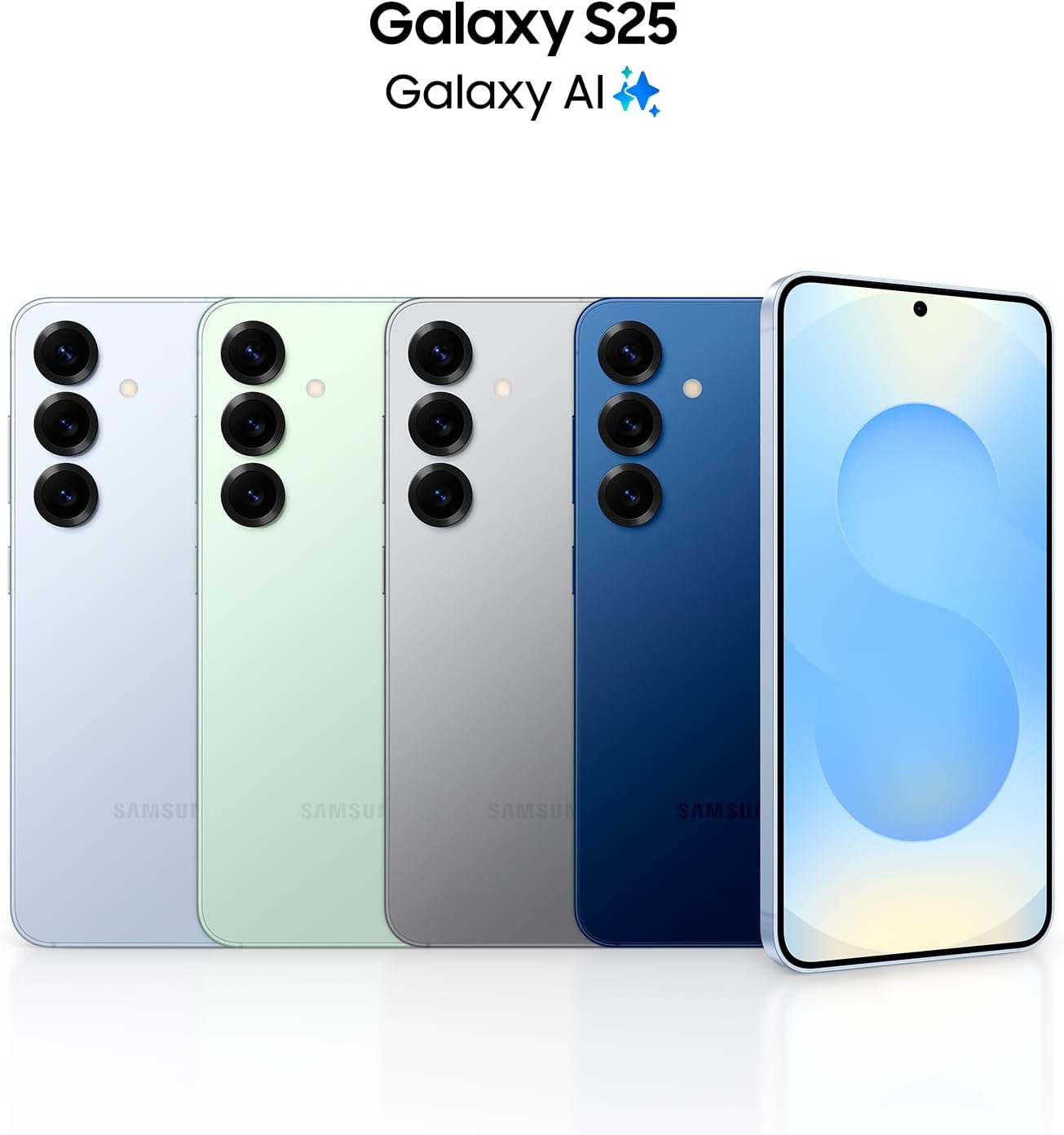 Samsung Galaxy S25 512GB | Icey Blue | Galaxy AI Compatible | SIM-Free Smartphone Body | FeliCa Compatible | Samsung Genuine Domestic Genuine Product | 6.2 inches | Lightweight 162g | IP68 Waterproof