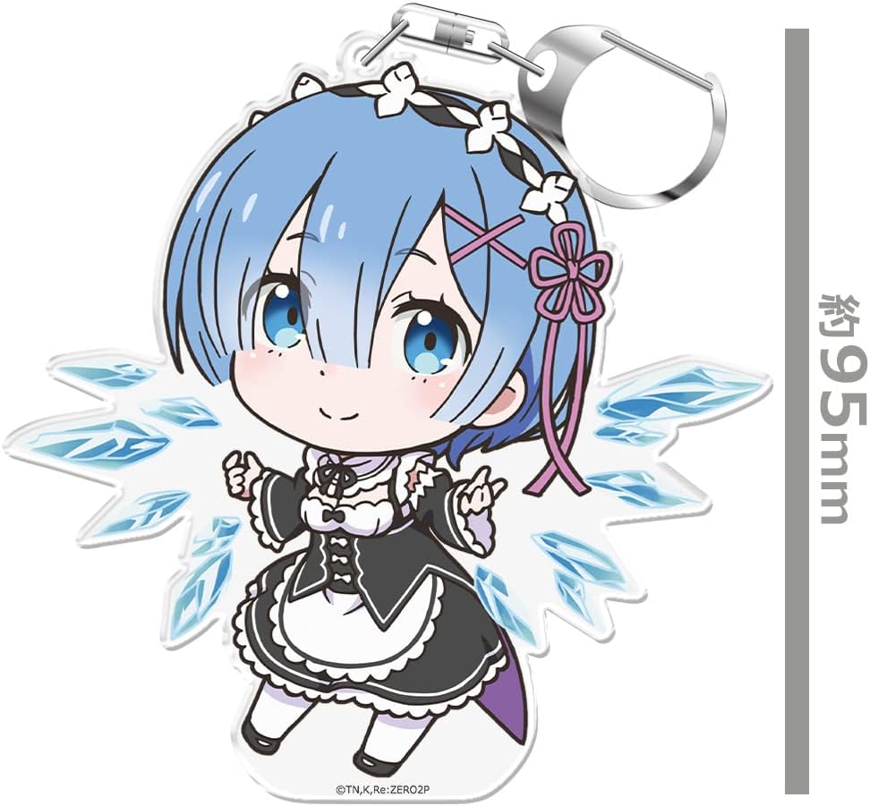 azumaker Re:Zero - Starting Life in Another World Puniko! Key Holder (with stand) Rem Version 2