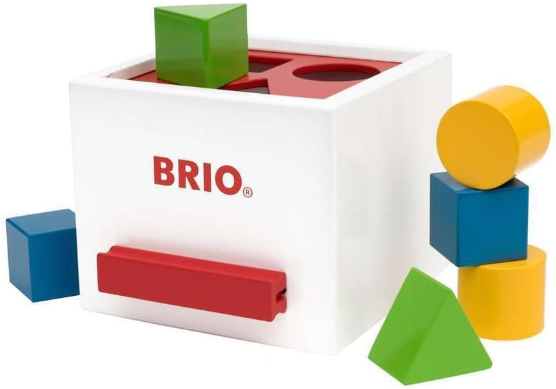 Brio (Brio) Shape Matching Box (White) 30250 Suitable for Ages 1 and Up [Toy, Wooden Toy, Gift (Birthday/Christmas)]