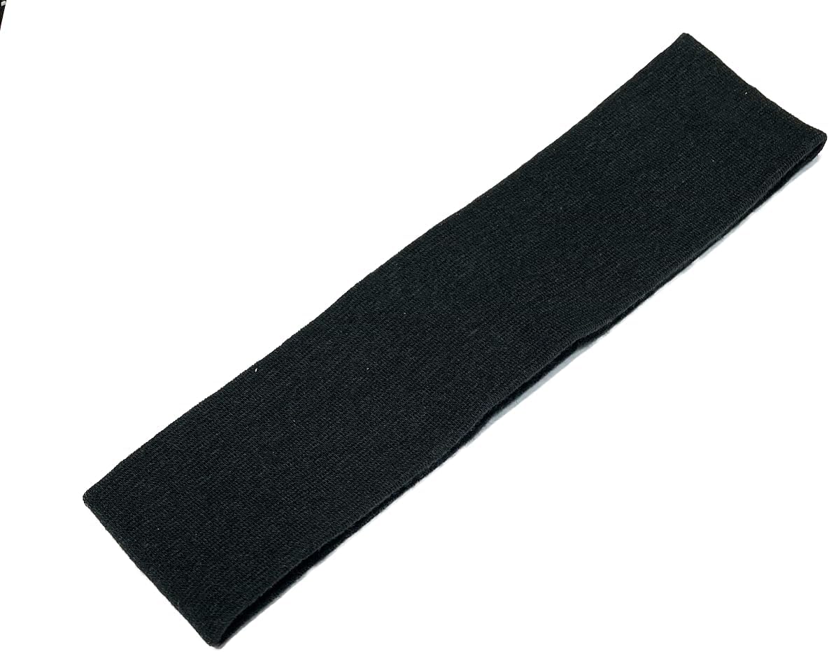 Turban Japanese Cotton Fabric 2.0 inches (5 cm) Hair Band (Black, Brown, Gray, Ivory)