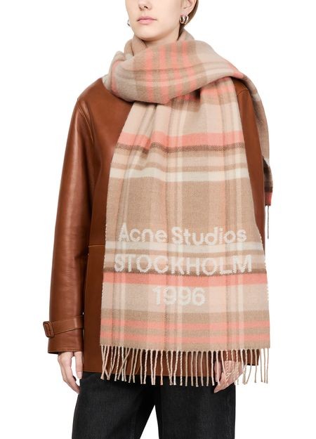 ACNE STUDIOS Check logo scarf - Image 2