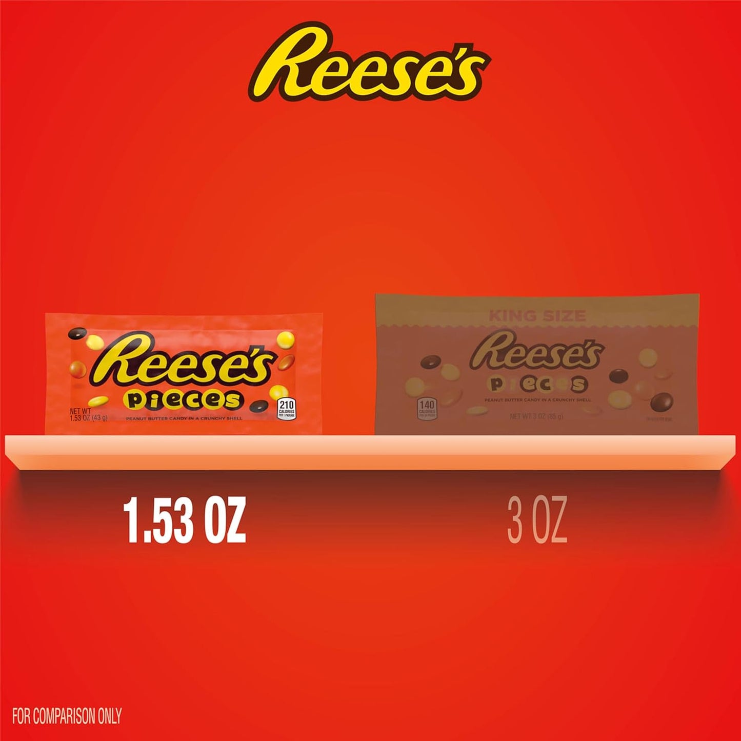 Dulces de mantequilla de cacahuete Reese's Pieces.