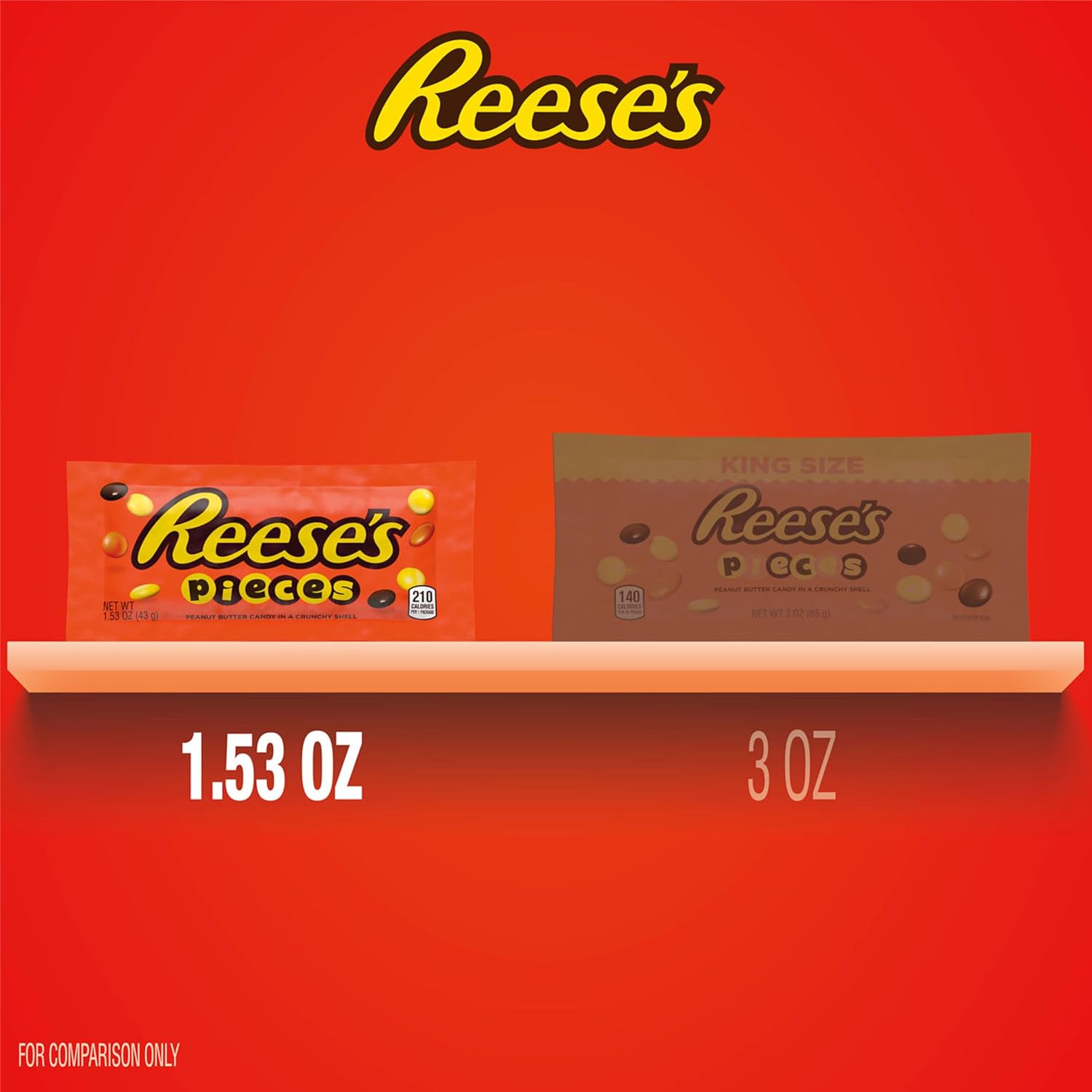 Dulces de mantequilla de cacahuete Reese's Pieces.