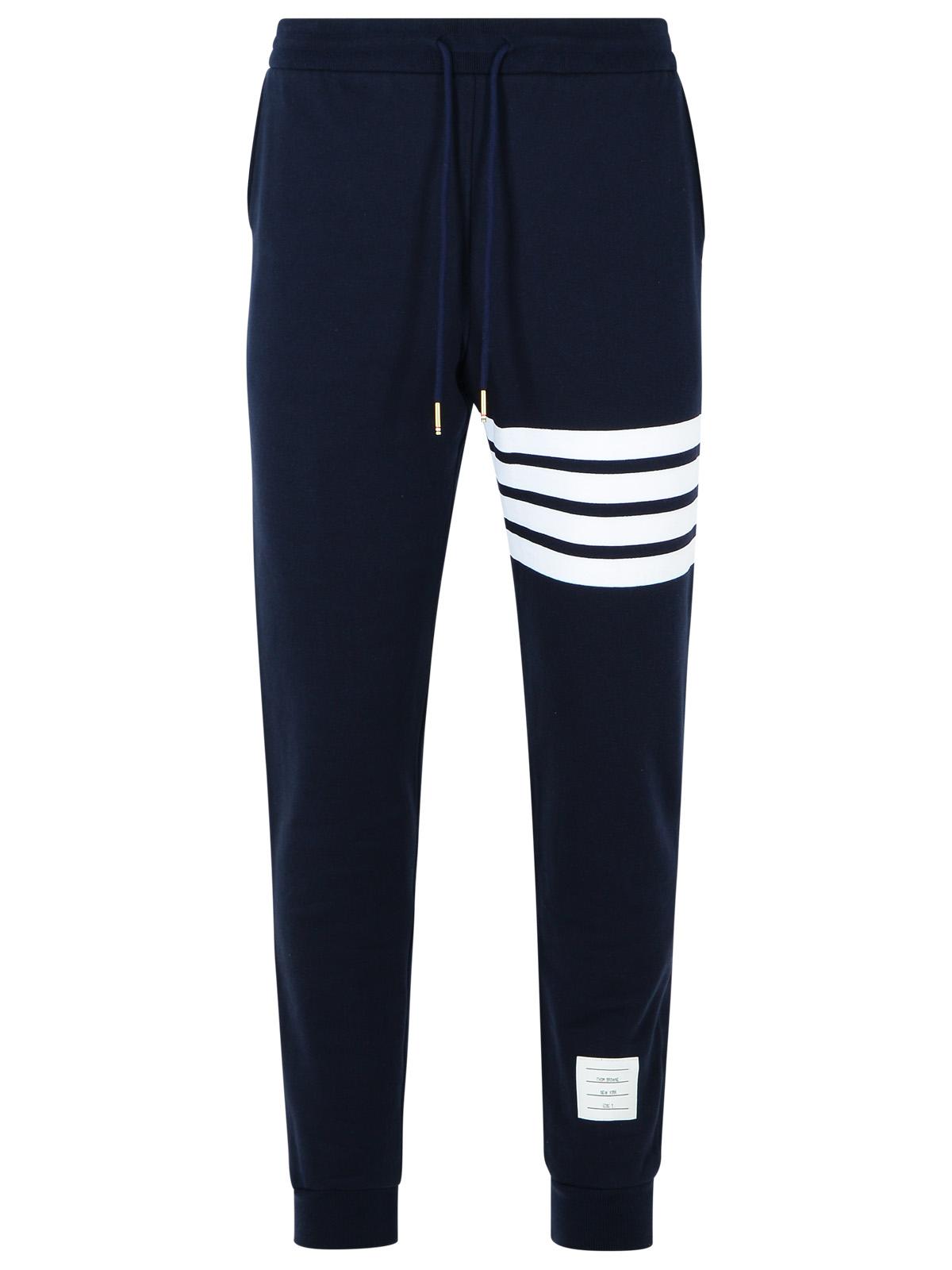 Thom Thom Browne Jogger' Blue Cotton Pants - Image 2