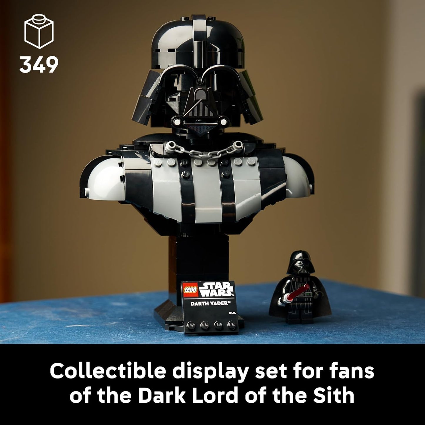 LEGO Star Wars Darth Vader Busto, juego de construcción coleccionable para adultos, a partir de 18 años, regalo de Star Wars para hombres y mujeres, con minifigura de Darth Vader, decoración de