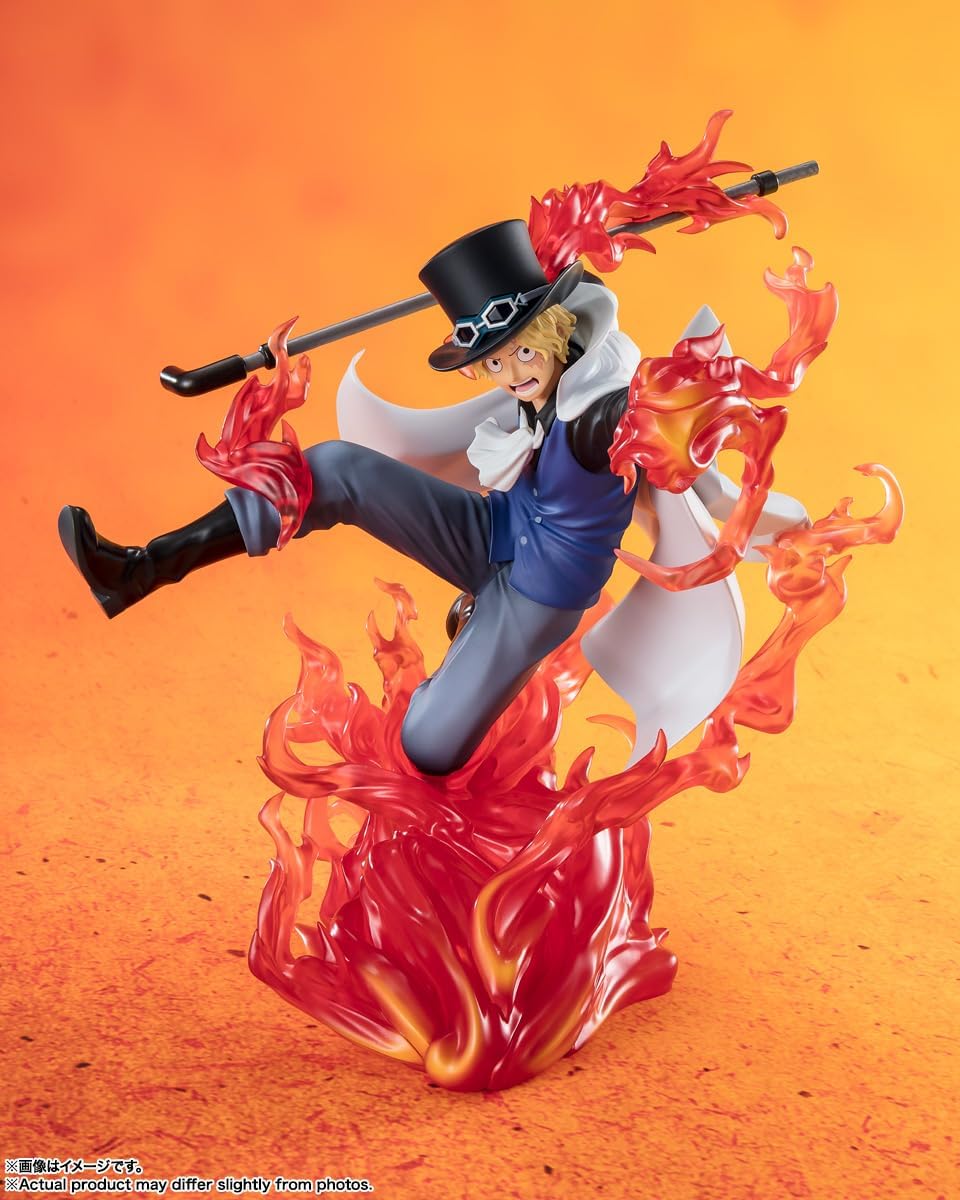 BANDAI SPIRITS Figuarts Zero One Piece Sabo - Fire Fist Kingdominator, Approx. 7.5 inches (190 mm), PVC & ABS Pre-painted Complete Figure
