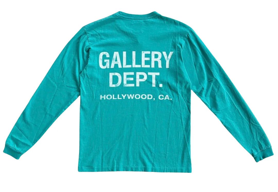 GALLERY DEPT TEAL SOUVENIR LOGO LONGSLEEVE