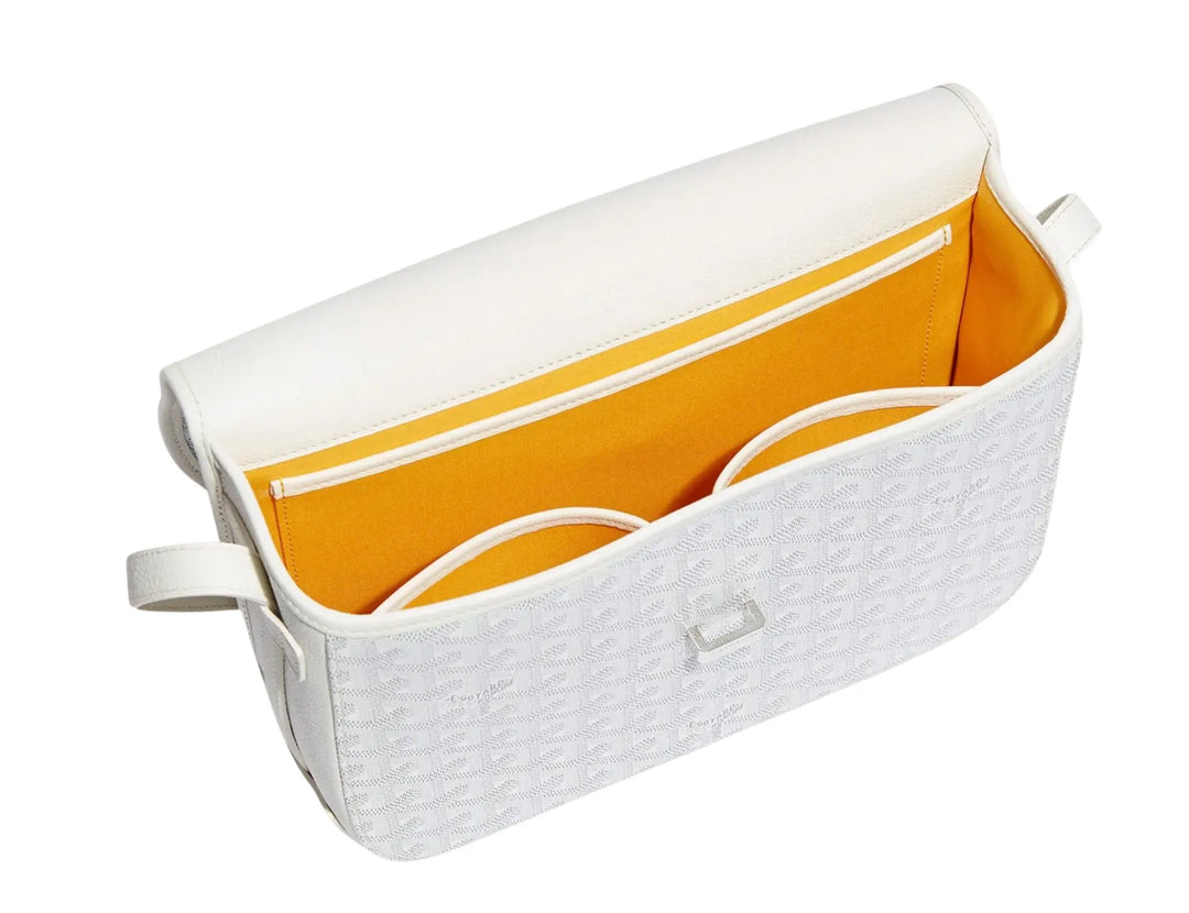 GOYARD 'WHITE' BELVEDERE MM BAG
