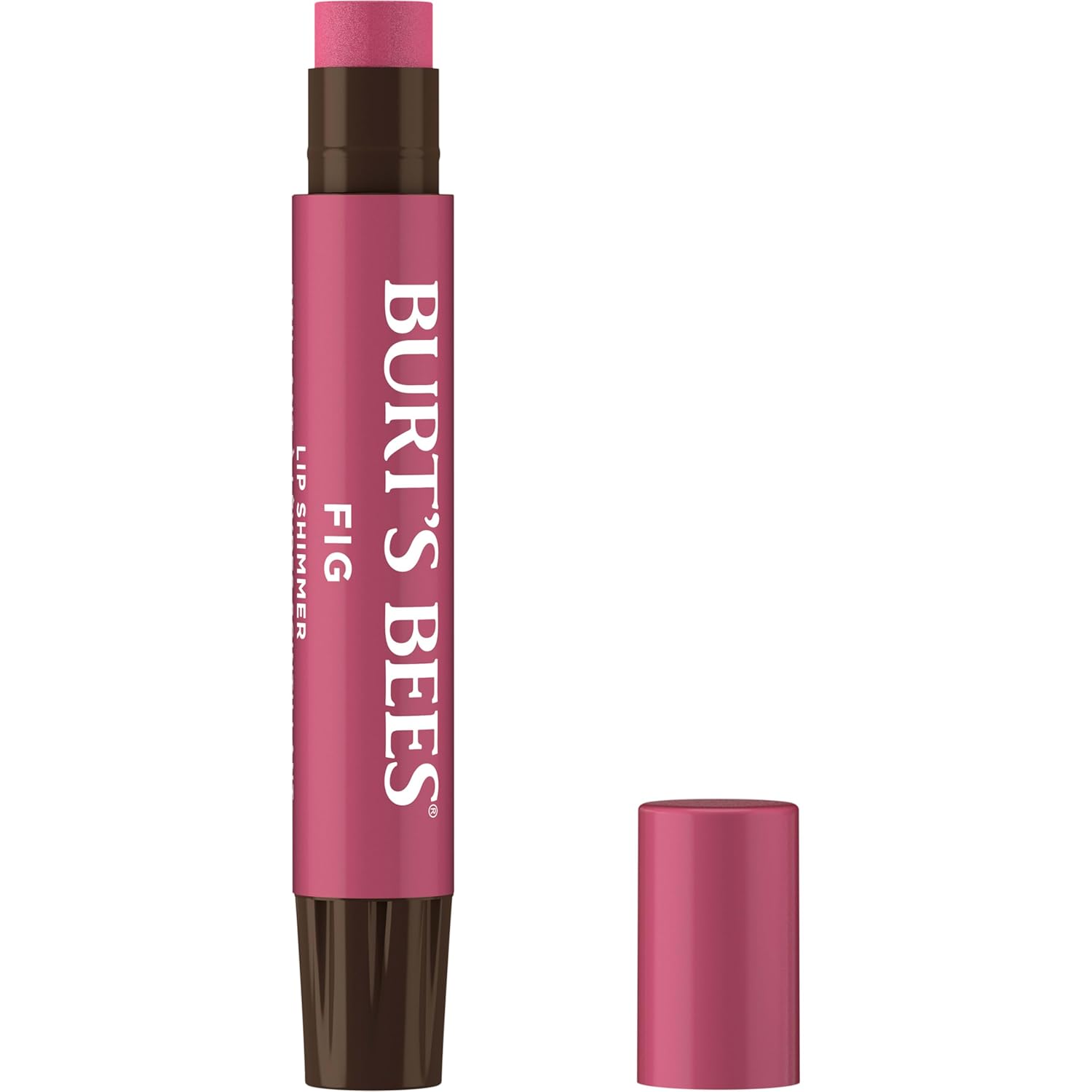 Burt's Bees Tinte labial brillante, bálsamo labial tintado en barra, hidratante para hidratación durante todo el día con acabado pigmentado natural brillante y color modulable, higo, 1 tubo, 0.09 oz.