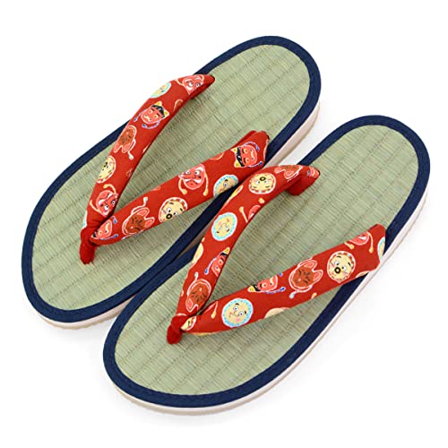 [Takeharu] Women's Sandals, Rush, Made in Japan, Zori Sandals, Round Tatami Sandals, Folding Sandals, Cute Large Size, Flowers, White, Black, Pink, Polka Dots, Non-Slip, Perfect for Your Feet,