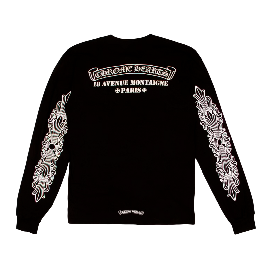 CHROME HEARTS 'PARIS EXCLUSIVE' BLACK LONGSLEEVE