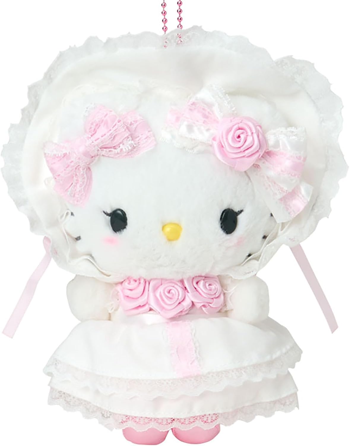 Sanrio 009997 Hello Kitty Mascot Holder (White Frill), For Ages 6 and Up