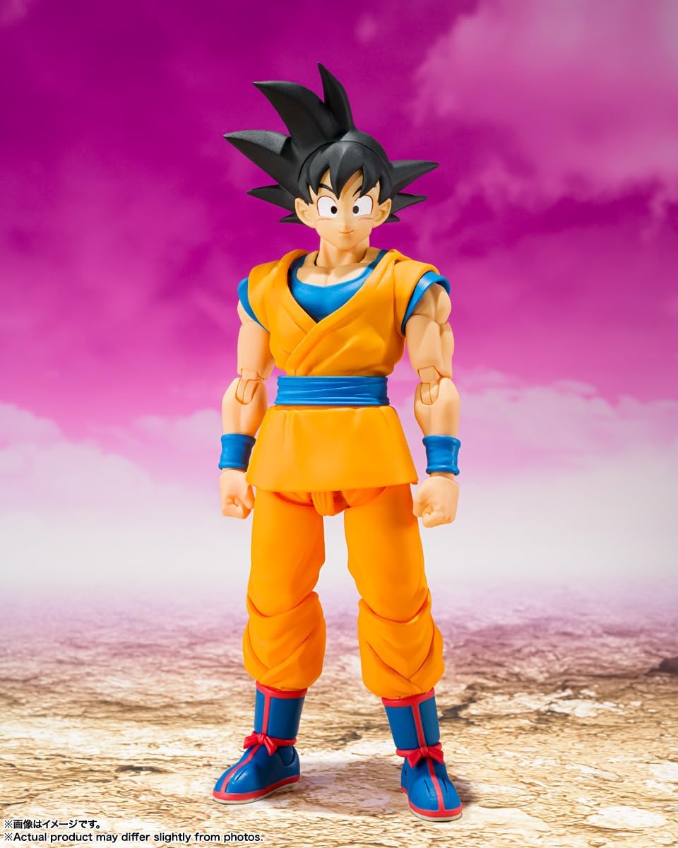 BANDAI SPIRITS S.H. Figuarts Dragon Ball DAIMA Son Goku - DAIMA, Approx. 5.7 inches (145 mm), PVC & ABS, Pre-painted Action Figure