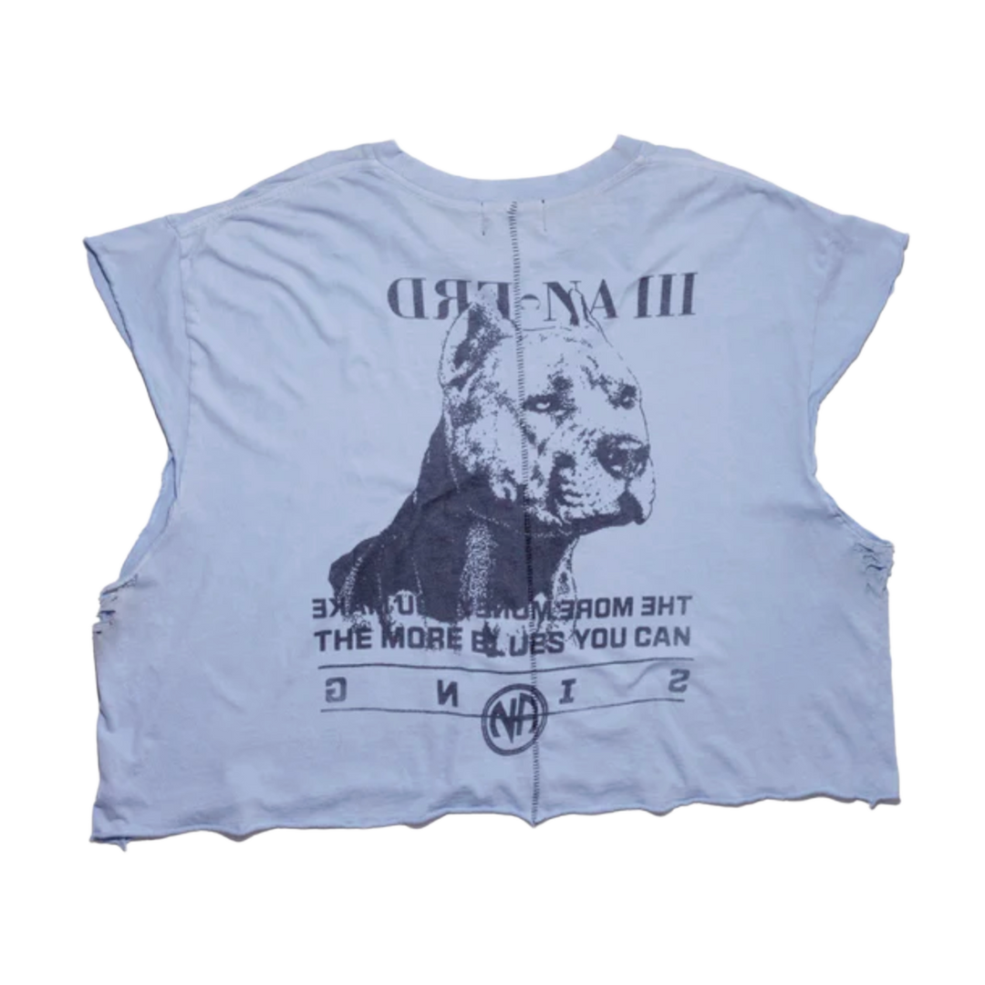ENFANTS RICHES DÉPRIMÉS 'PITBULL' LIGHT BLUE CUTOFF