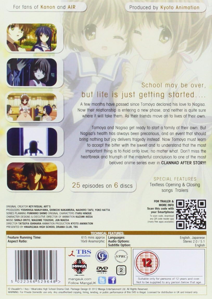 CLANNAD -AFTER STORY- 第2期 コンプリート DVD-BOX (全25話, 615分) クラナド アフターストーリー 京都アニメーション アニメ [DVD] [Import] [PAL, 再生環境をご確認ください]