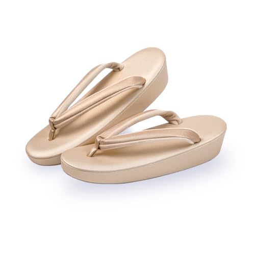 Amemari Women's Formal Zori Sandals, Made in Japan, No Pain, Super All-Purpose Zori Sandals, Thick Front, Cork, Lightweight, Sobi, Plain, Nishijin Textile, Thong, Dresses, Silk Eyes, High Quality,