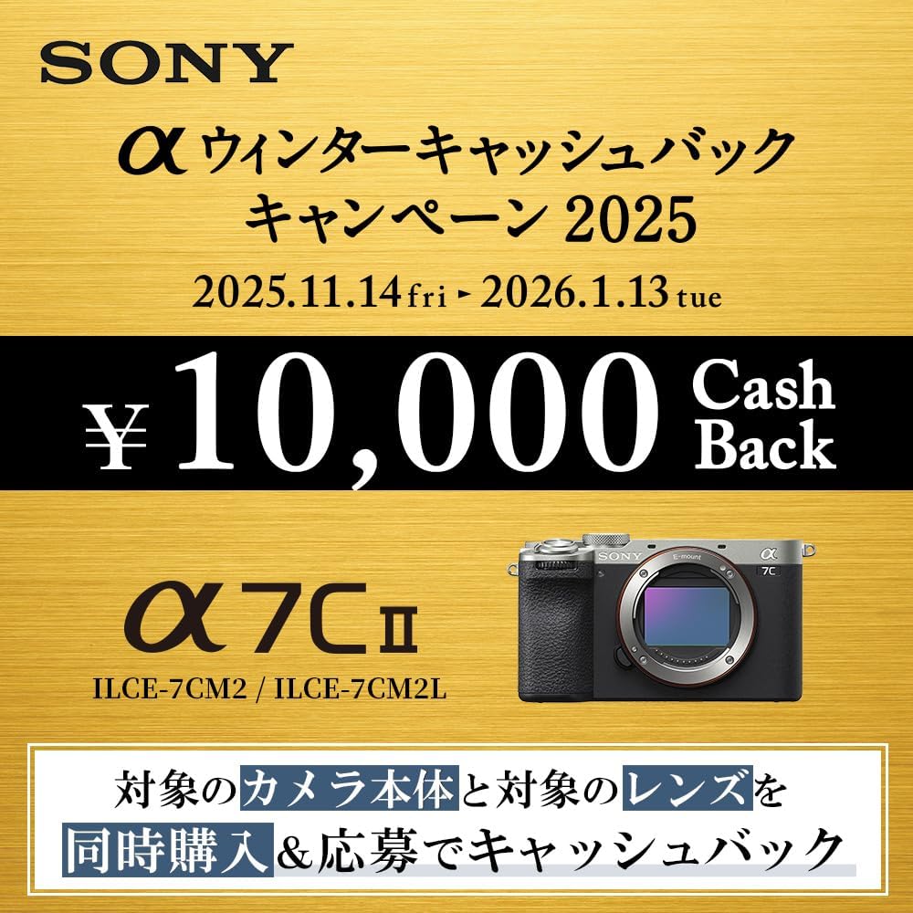 Sony Full Size Mirror Lens Camera, α7CII Zoom Lens Kit (Included Lens SEL2860) Black, ILCE-7CM2L S
