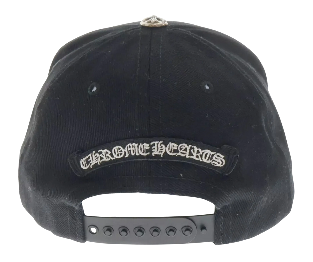 CHROME HEARTS 'BLACK CROSS' BASEBALL HAT