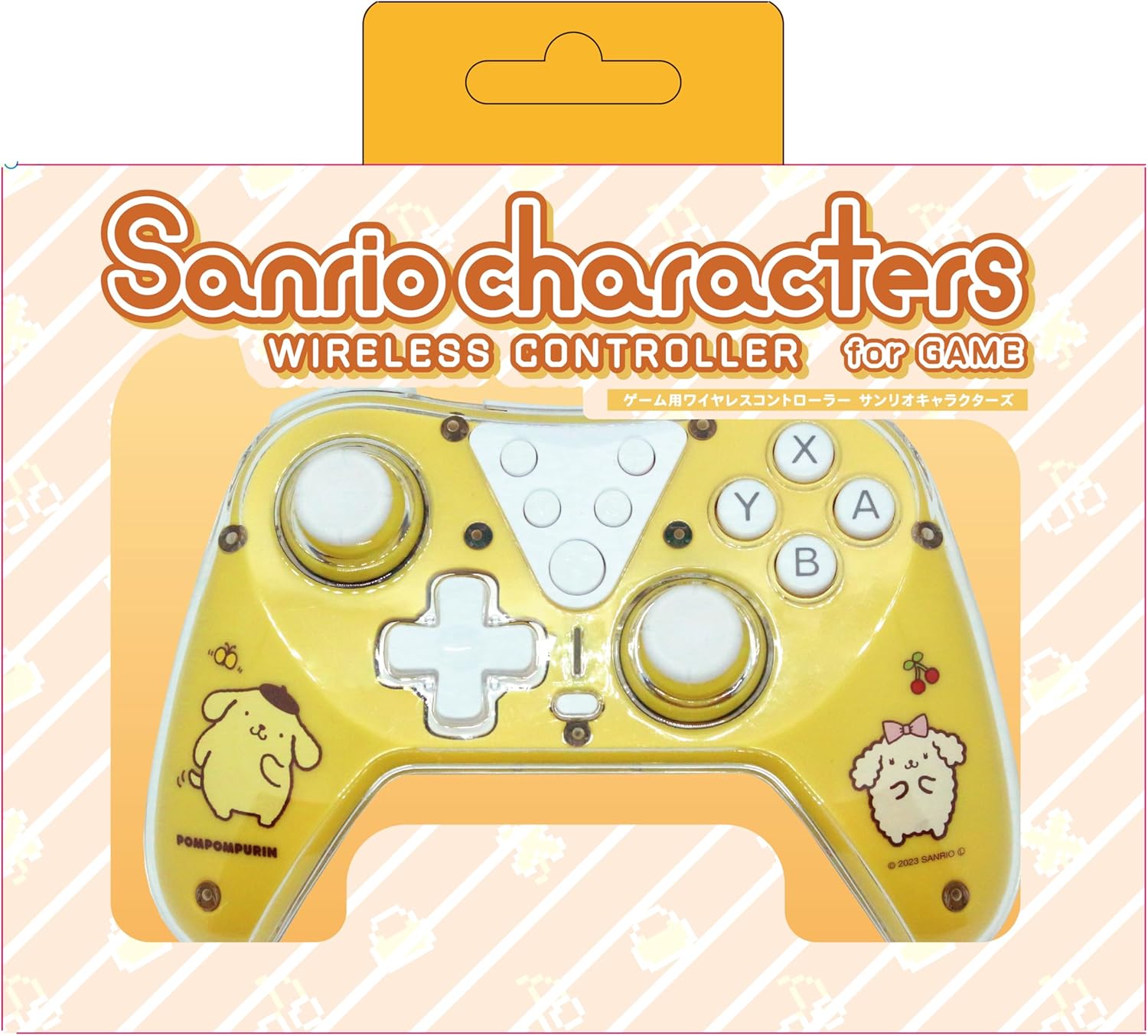 Allone (アローン) Wireless Game Controller #Unipo Sanrio Characters Pompompurin 6.1×2.4×4.1 inches Switch2/Switch/Switch Lite/Organic EL Compatible Yellow Both Wired and Wireless Okay Favorite Character