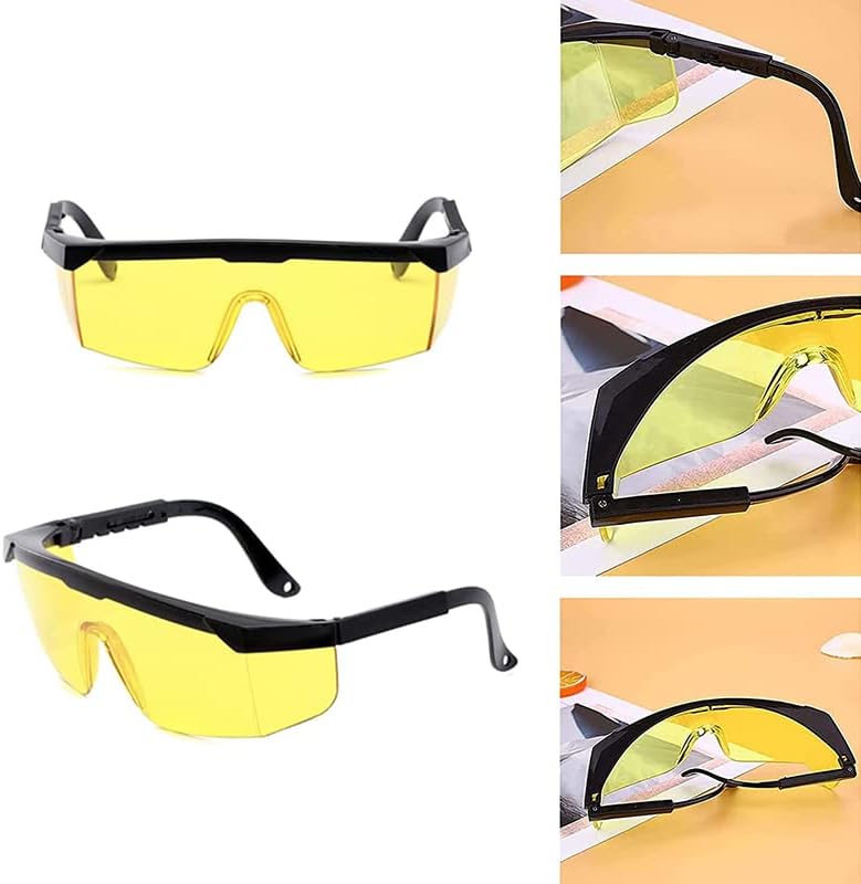 mecaponn Eyelash Goggles, Safety Glasses for Hair Removal, Eye Protection, Light Shading Sunglasses, Light Removal, 2 Pieces, Epilator Glasses, For Home Use, Glasses, Laser Hair Removal