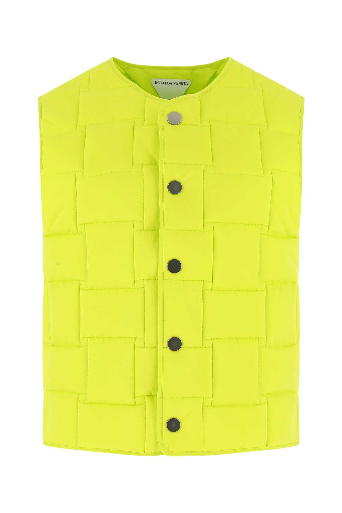 Bottega Veneta Acid Green Nylonパッド入りベスト - Image 2