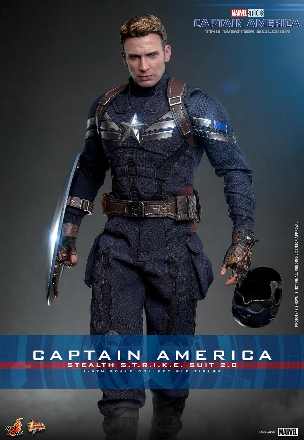 Movie Masterpiece Captain America/Winter Soldier Captain America (Stealth Suit 2.0 Version) 1/6 Scale Figure