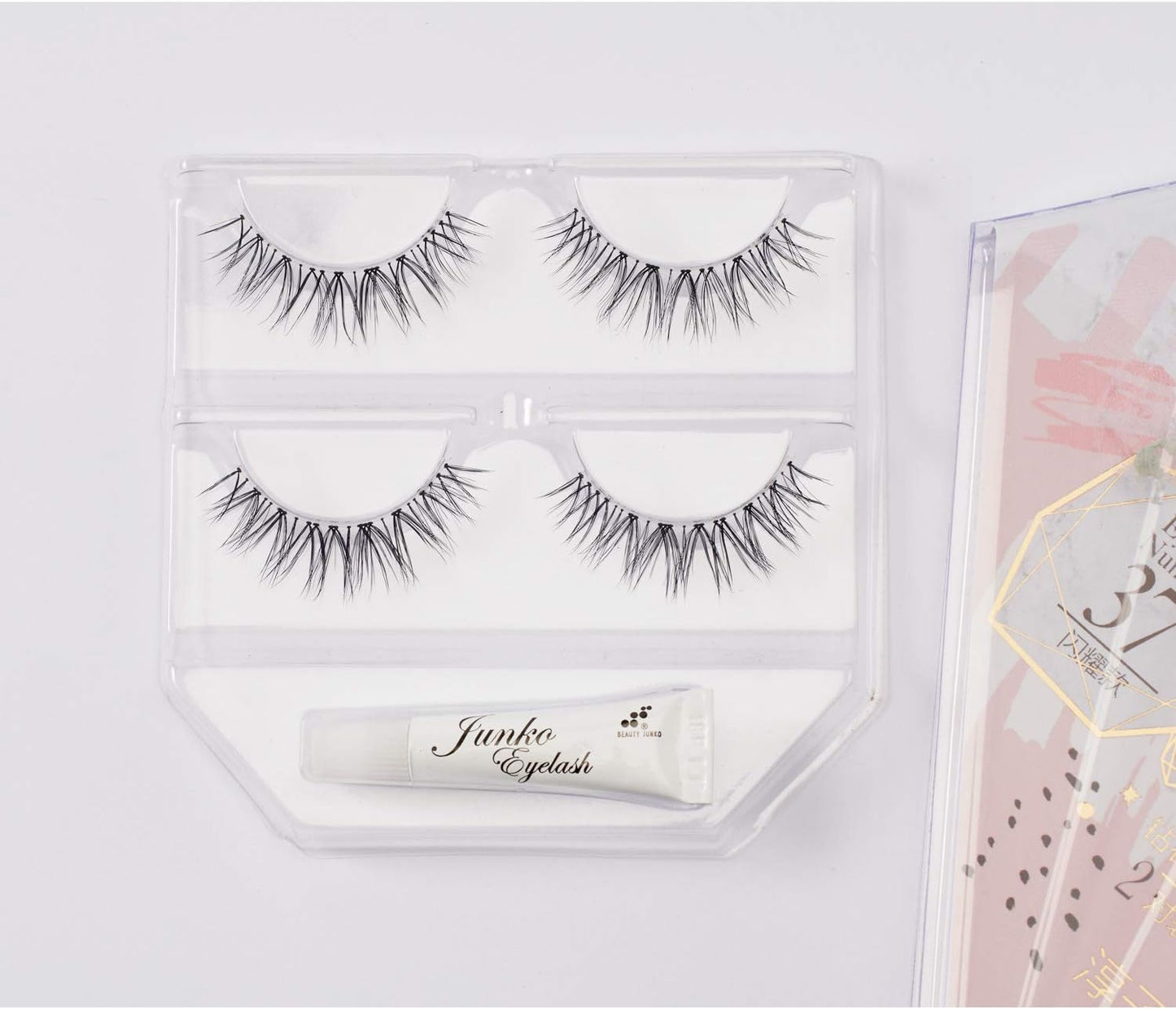 Diamond Series No.37 False Eyelashes, Natural, Center Volume Up, Supernatural, Handmade, Shining Type