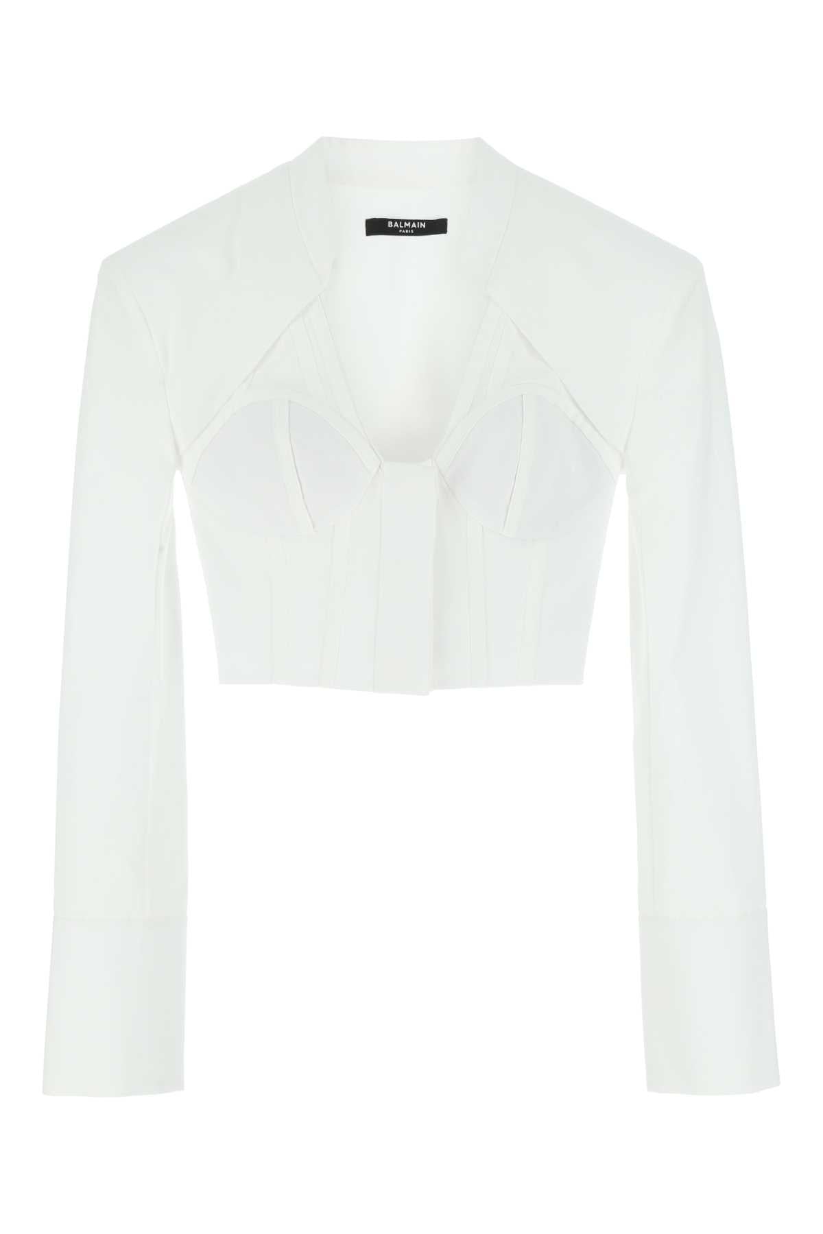 Balmain バルメインホワイトポップリンシャツ - Image 2