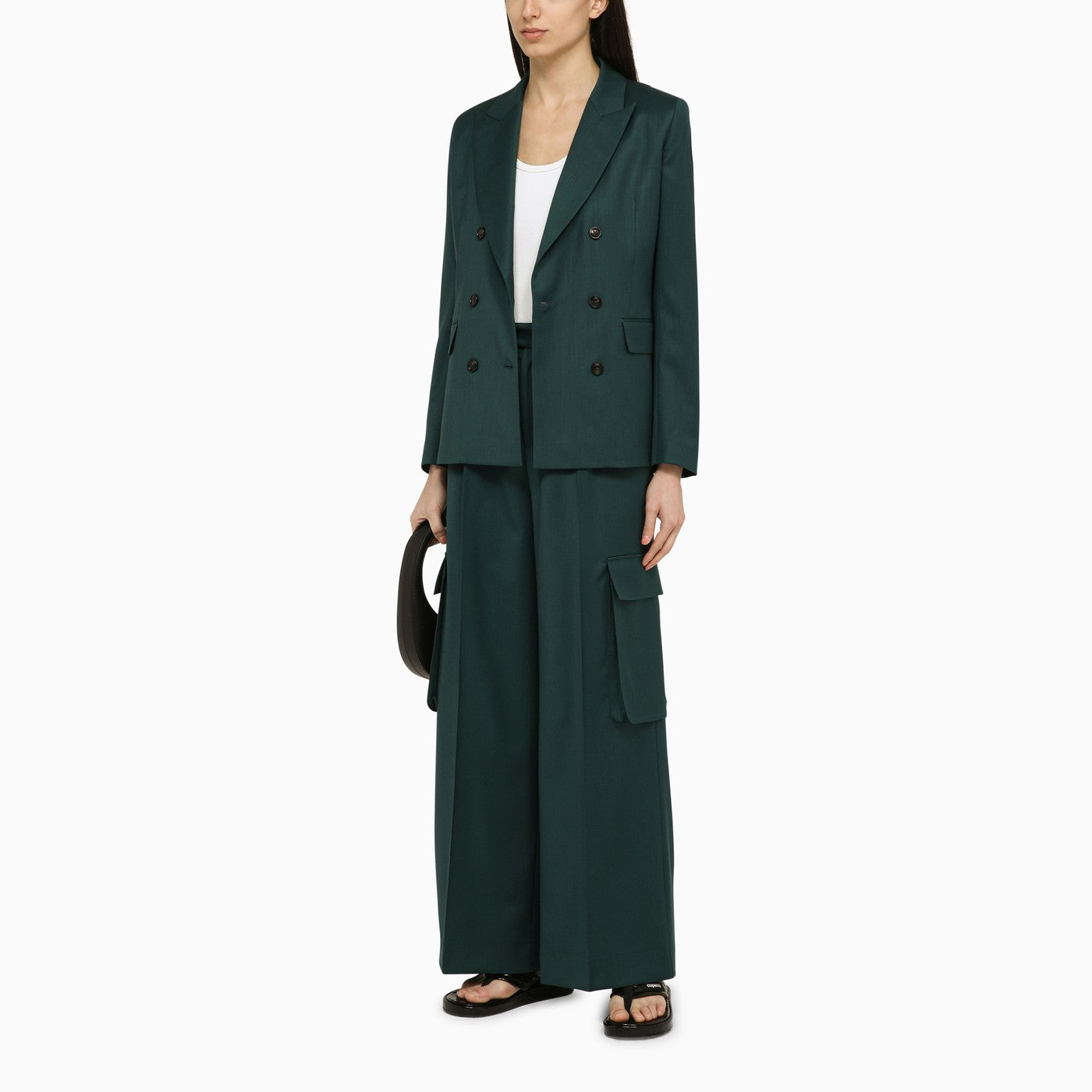 Amiri ウールのアミリフォレストグリーンダブルブレストジャケット - Image 2