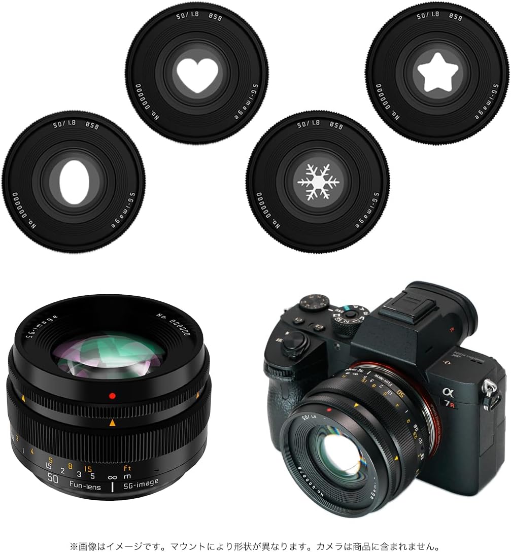 SG-image 50mm F1.8 Phantom Lens E-Mount