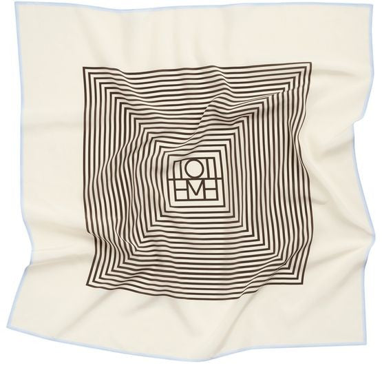 TOTEME Silk scarf with monogram in the middle - Image 2
