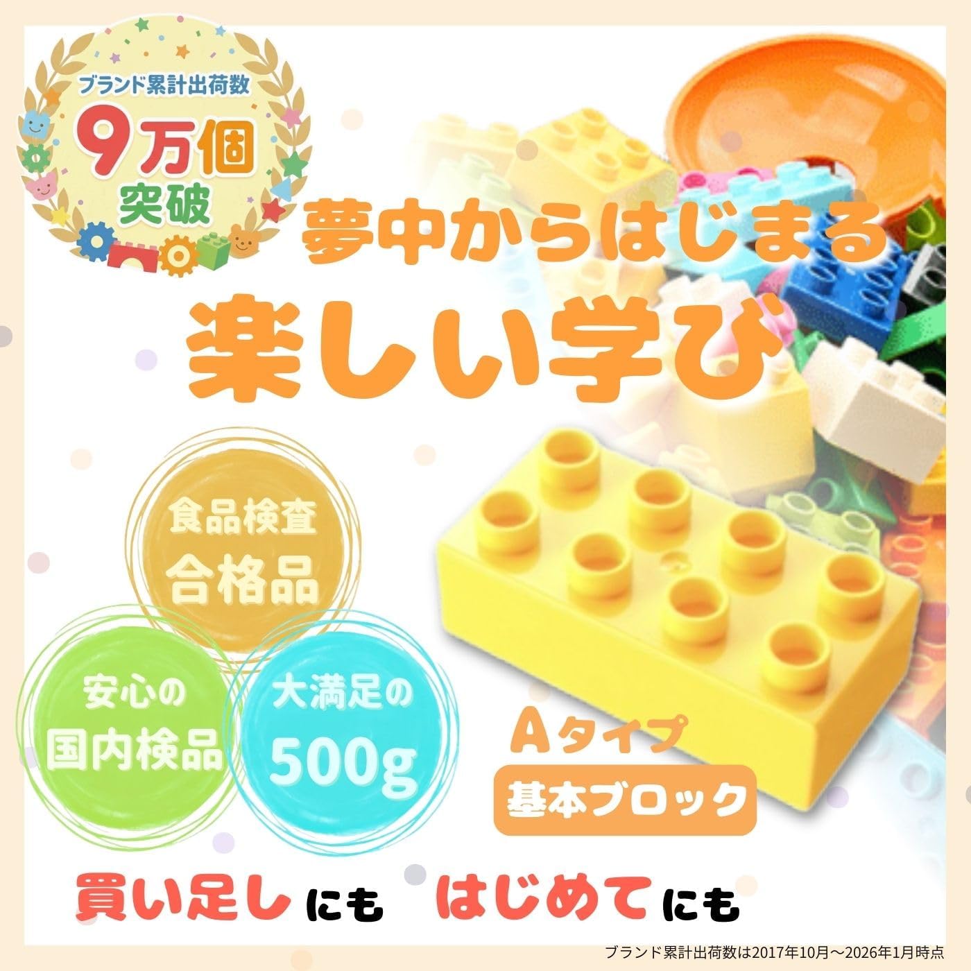 Duplo Anpanman Compatible Basic Blocks Idea Box Add-on Large Capacity 500g Assorted (Set A)