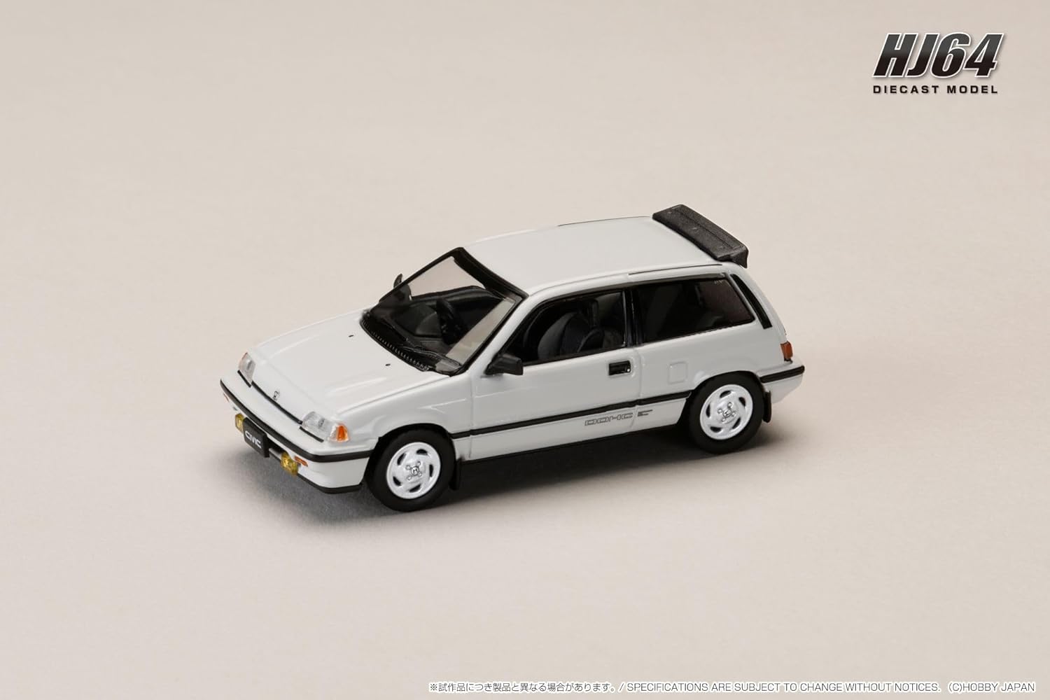1/64 Honda CIVIC (AT) LATE VERSION/Genuine Optional Parts Included, White