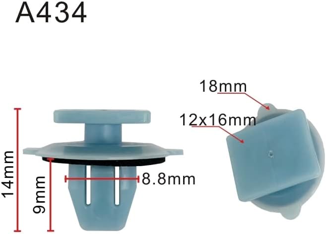 Spoiler and Side Mudguard Retainer Fits Toyota Genuine #76932-28030 Estima Hybrid - AHR20W - AERAS TYPE - 2AZFXE 10 pcs