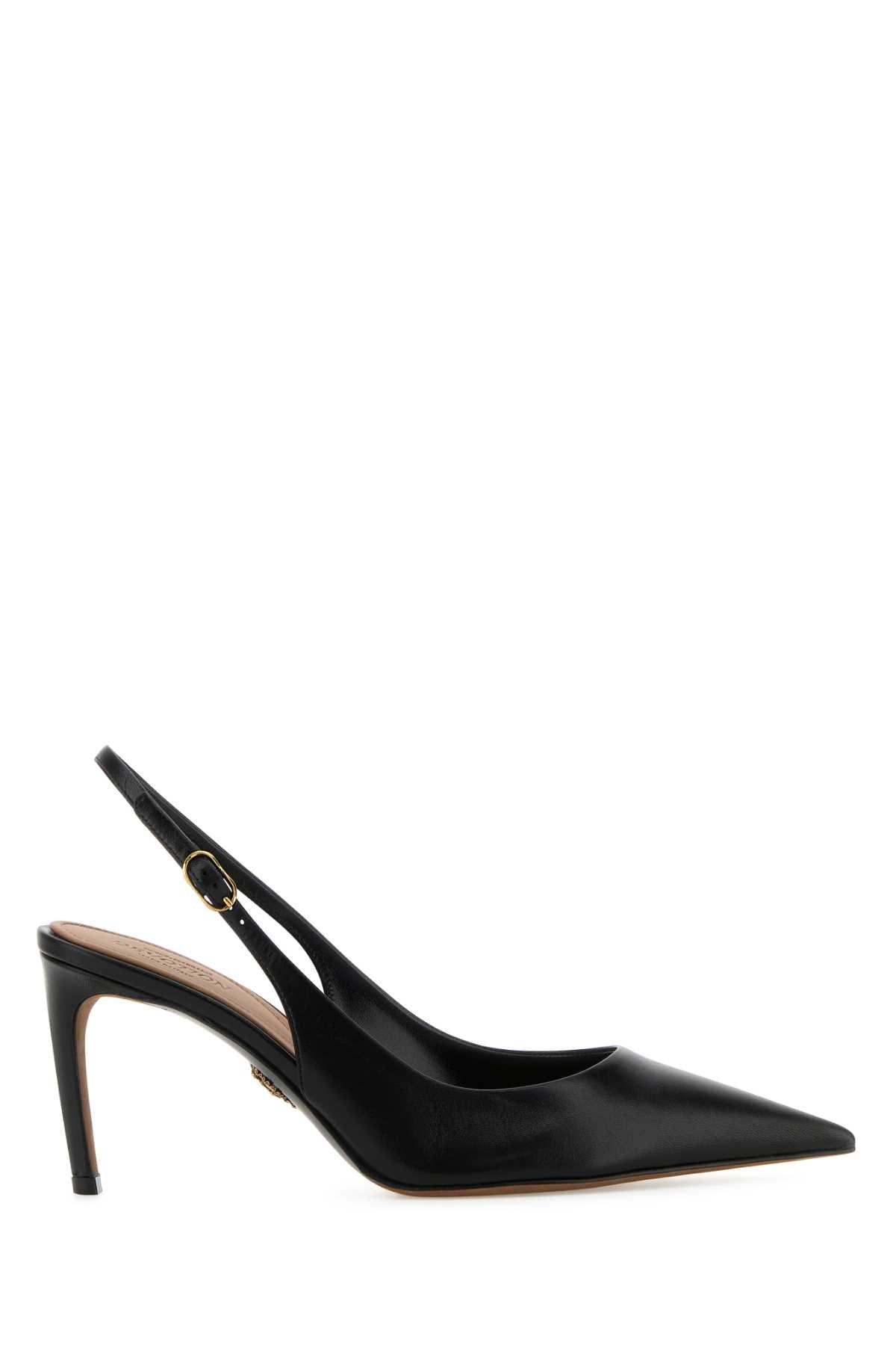 Dolce  Gabbana Dolce＆Gabbana Black Leather Devotion 75ポンプ - Image 2