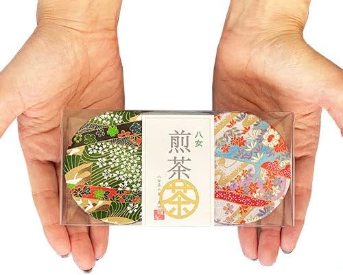 Tea Souvenir Mini Gift Yamecha Sencha 2pcs Japanese Paper Can MK-18 Yamecha no Sato