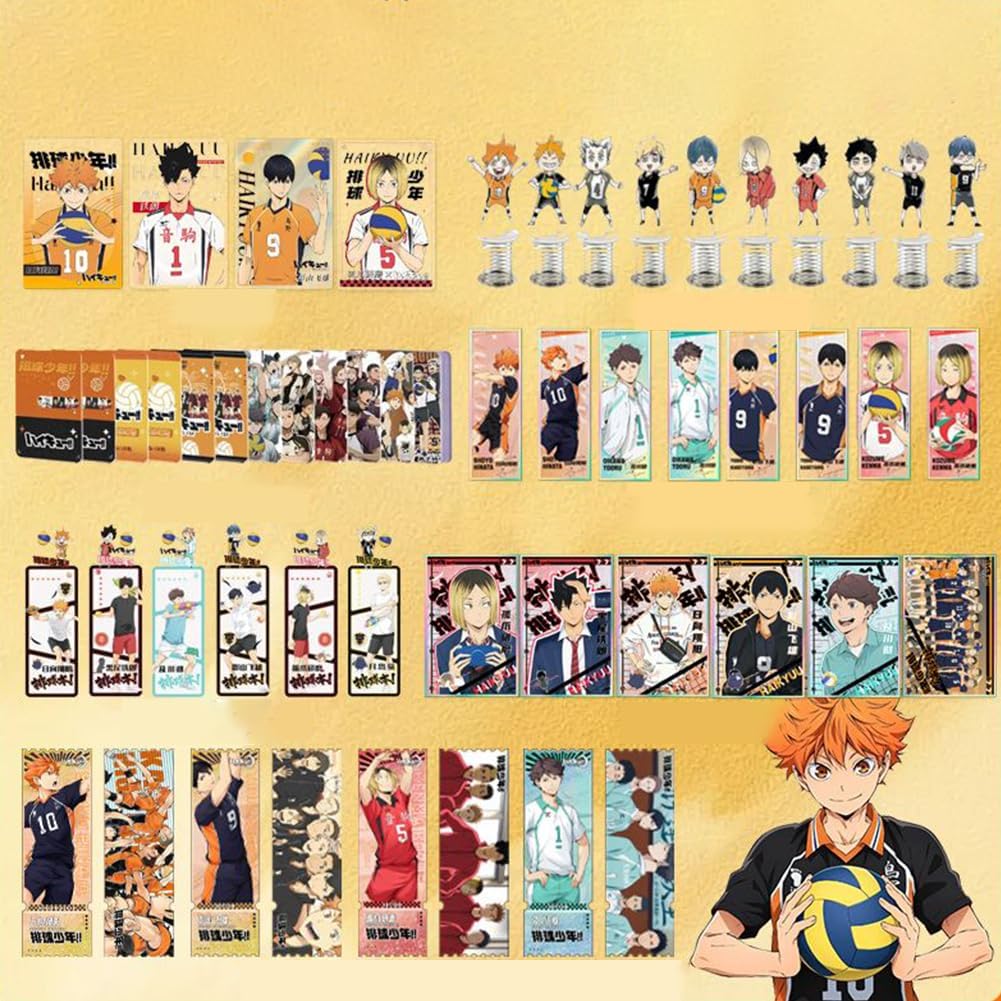 Haikyu Random Lucky Bag, Luxurious, 84-Piece Set/139-Piece Set, Trekker Card, Photo Card, Badge, Bookmark, Acrylic Stent, Colored Paper, Photo Frame, Acrylic Block, Stylish, Miscellaneous