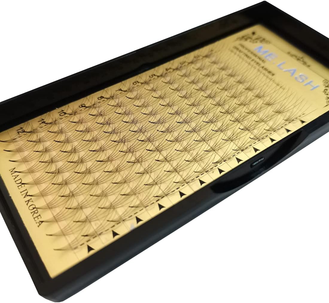 ME.LASH 3 Boxes Eyelash Extensions 5D 0.07mm C/D Curl 5D Volume False Eyelashes 9mm-14mm Soft Premade Fan Eyelashes (C-0.07-12mmx3)