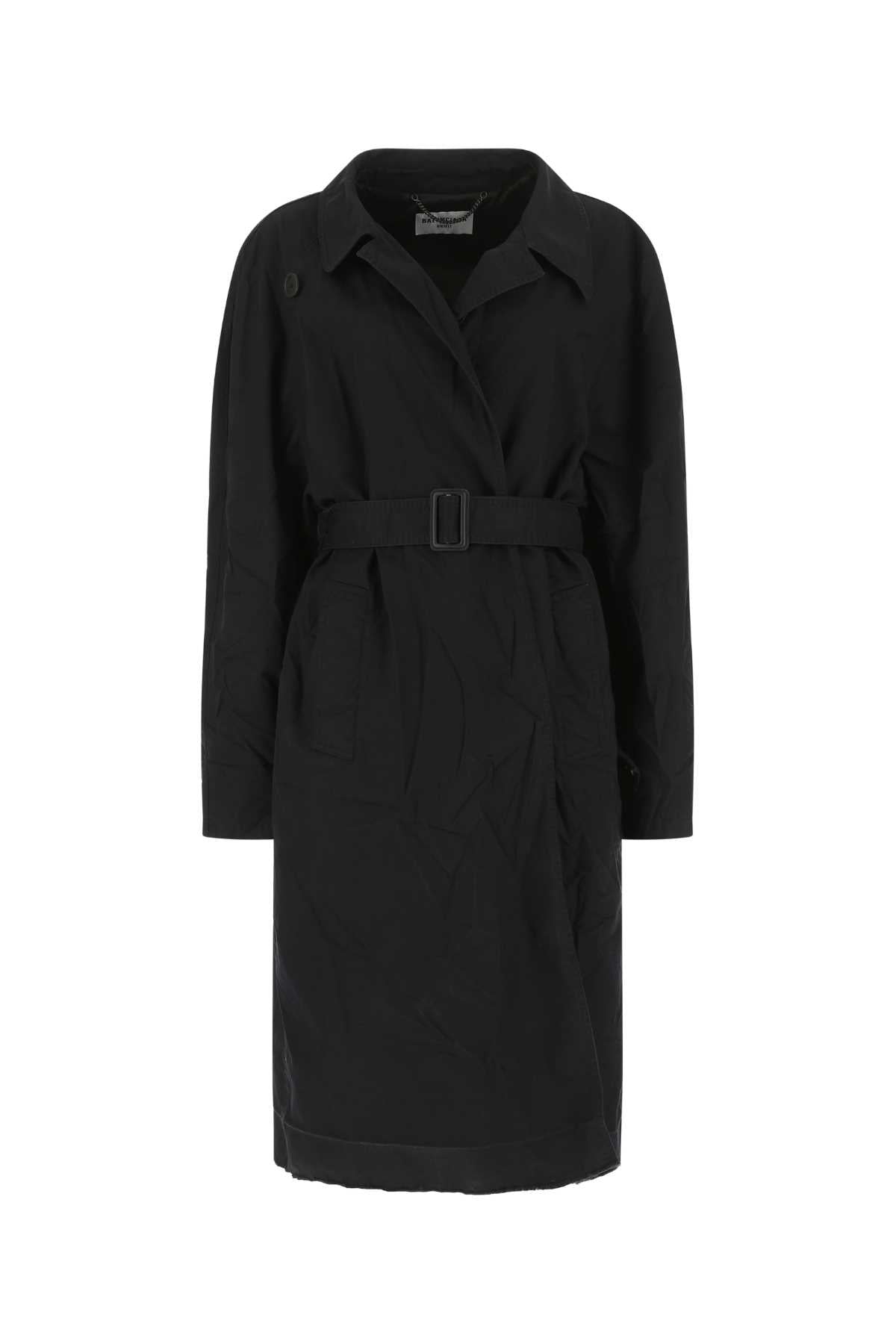 Balenciaga バレンシアガミッドナイトブルーコットンオーバーコート - Image 2