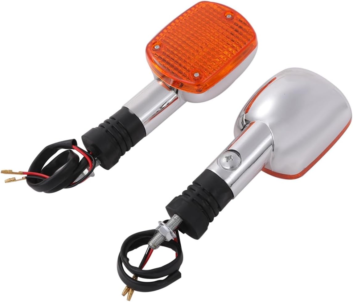 Honda Front Rear Turn Signal Front and Rear Rebel 250 MC13 VF750 Magna RC09 NV750C CBX750 PS250 MF09 CBX650SC CB750 RC42 Genuine Type Custom Aftermarket Parts (Set of 2)