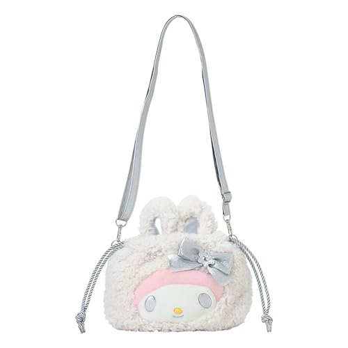 Sanrio 2-Way Drawstring Shoulder Bag (Fluffy Snow Rabbit)
